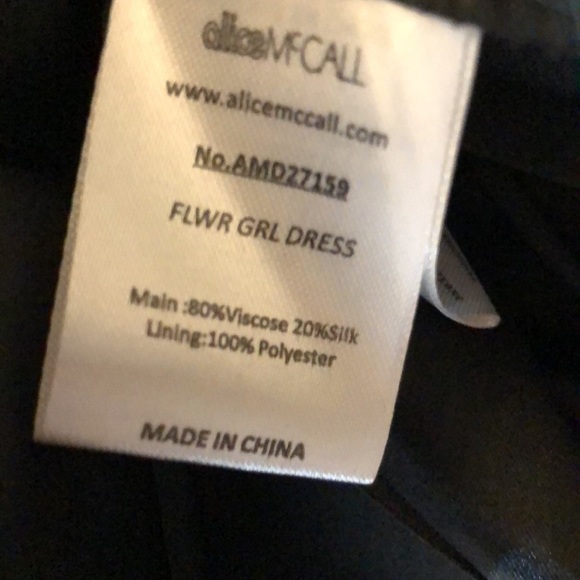 Alice McCall Cut Out Midriff MIDI Dress  Dark Floral Dress size US 8 EU 40 NWT - Picture 10 of 11